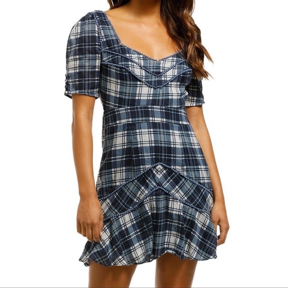 Stevie May Devon Plaid Mini Dress - Picture 1 of 7